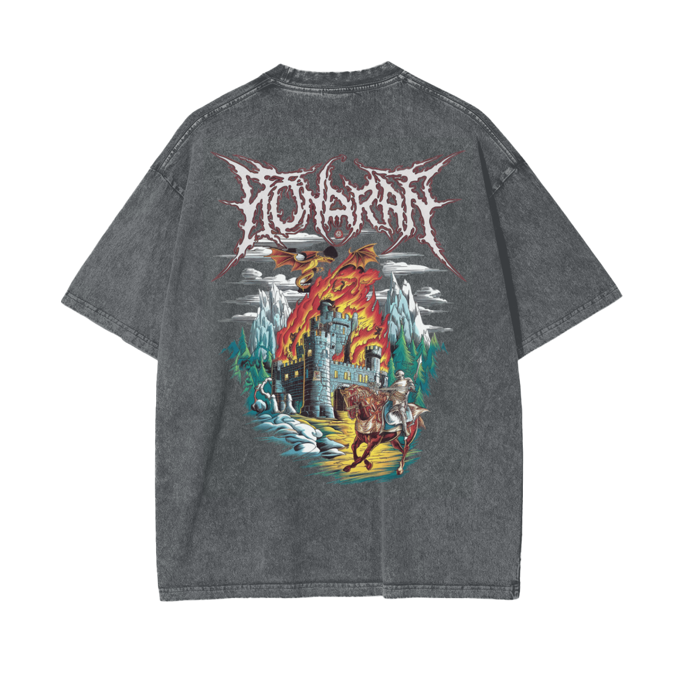 Aonaran Reversed Oversize Snow Washed T-Shirt