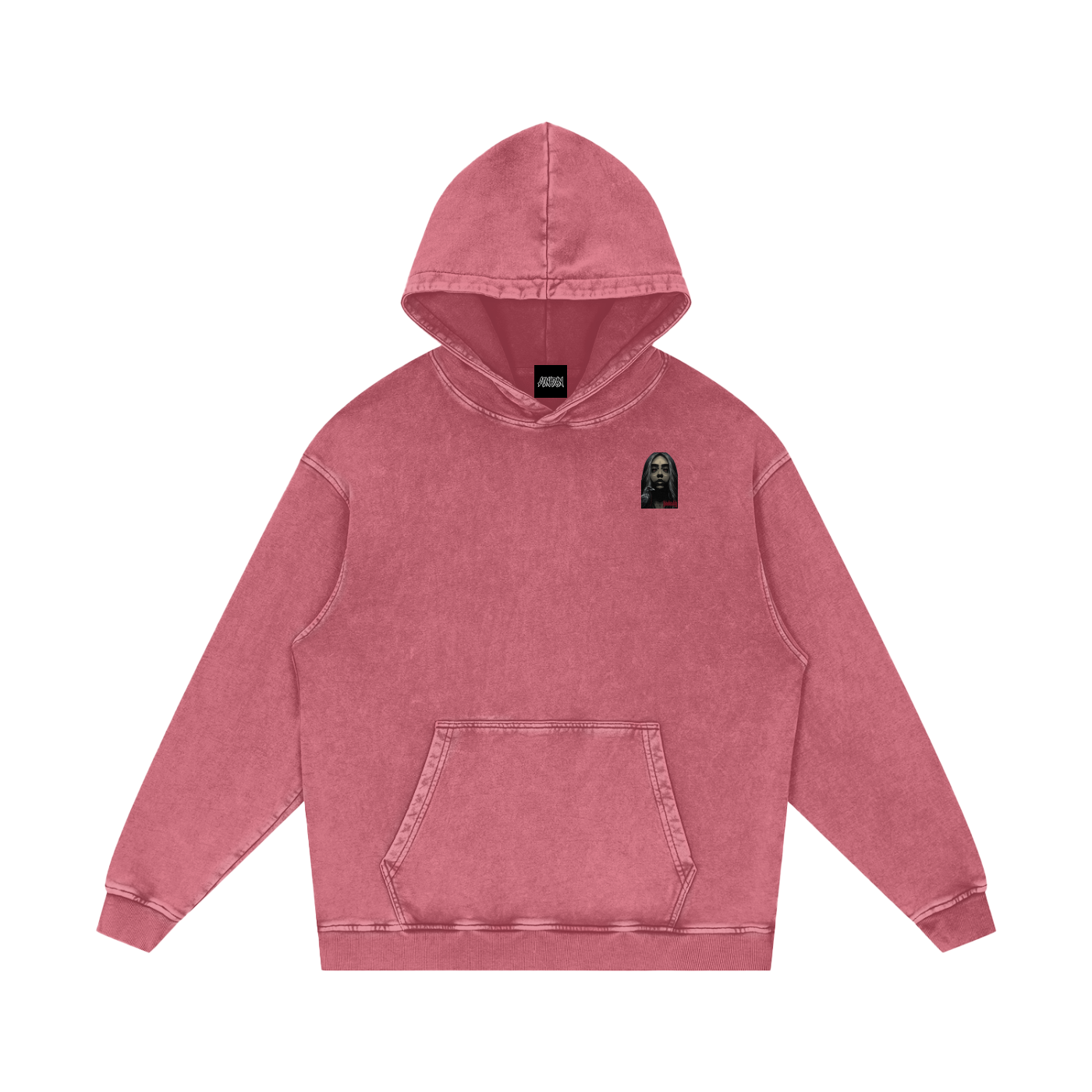 Mellaae Snow Washed Loose Cotton Hoodie