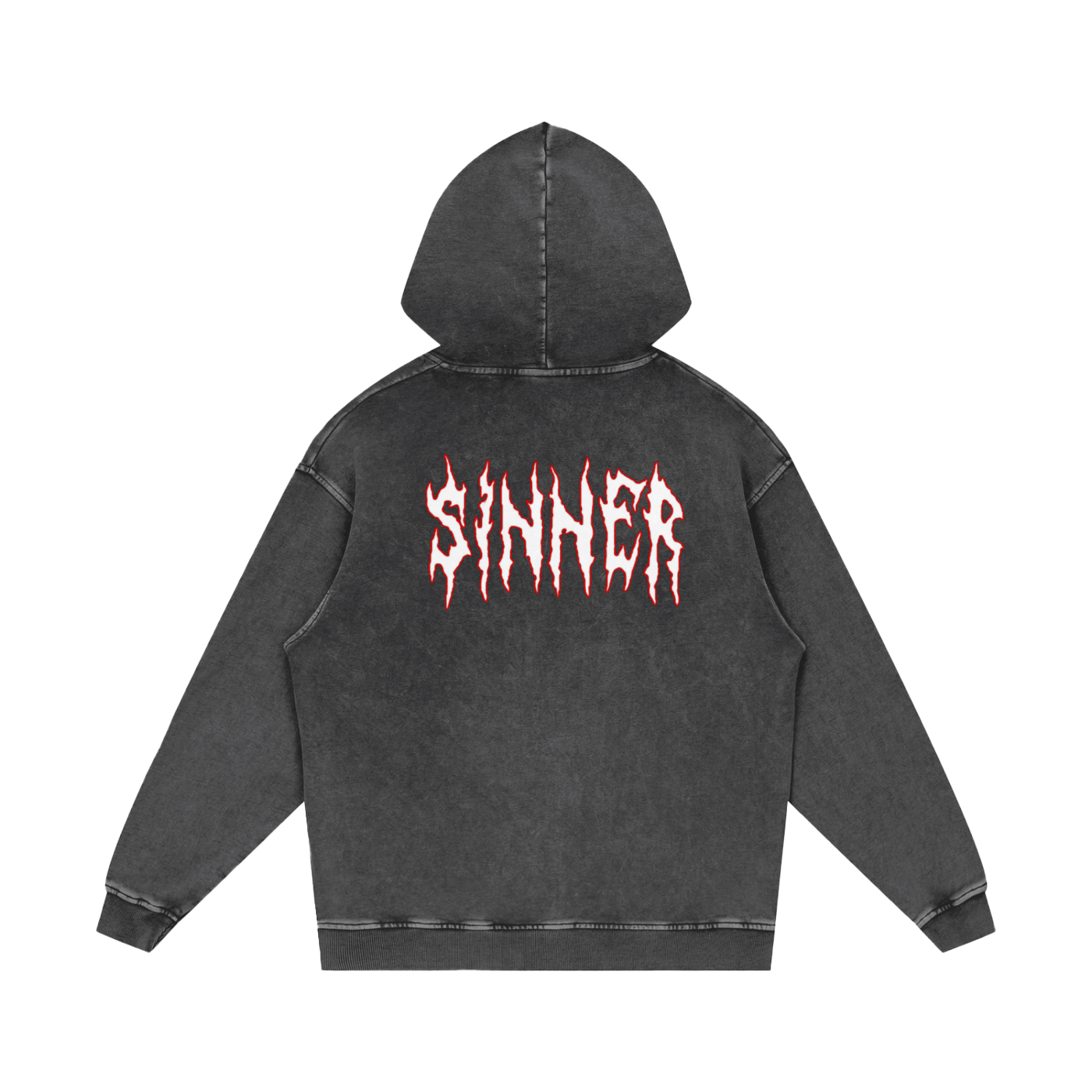 Cold World Acid Wash Oversize Hoodie