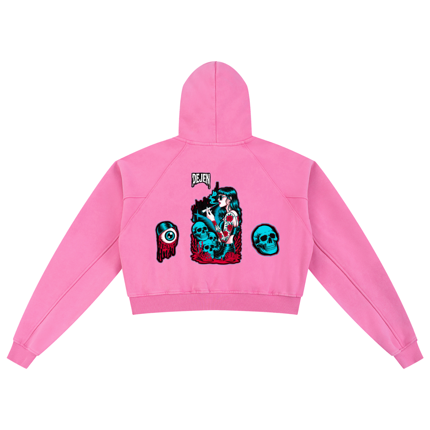 REPACKED Snow Washed Cropped Hoodie