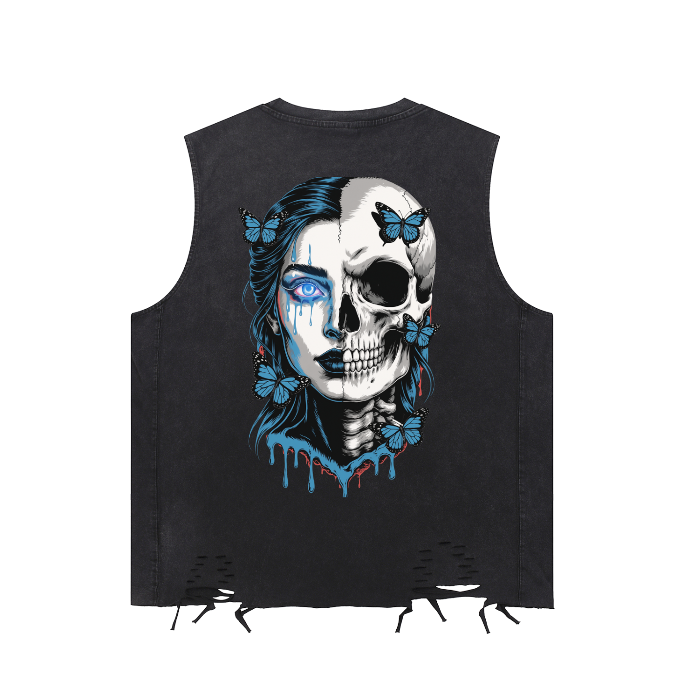 BreeLuxe Season 2 Snow Washed Raw-Hem Tank Top