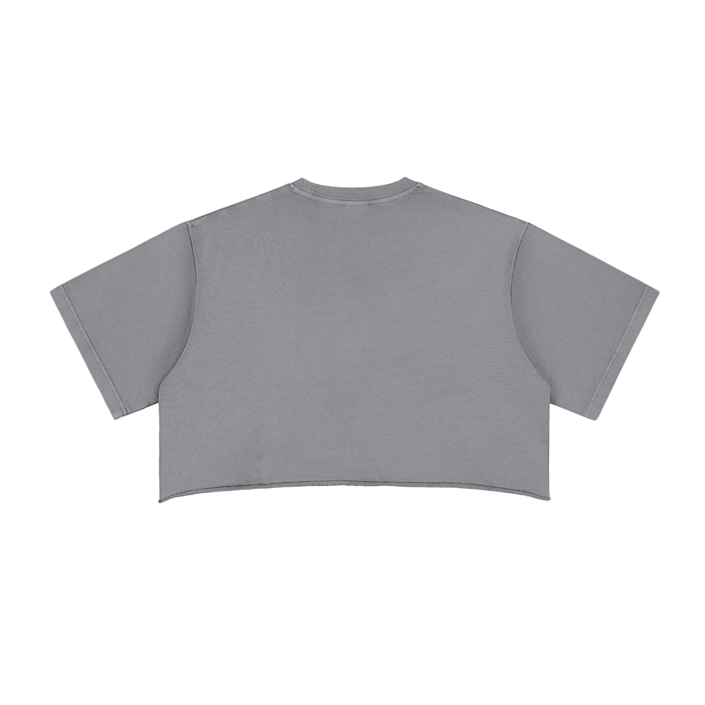 Aonaran Ace Snow Washed Raw Edge Crop Top