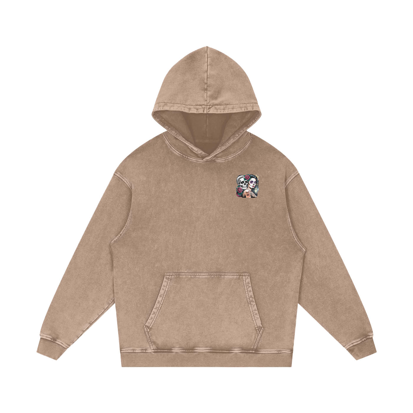 QueenSteph Acid Wash Oversize Hoodie