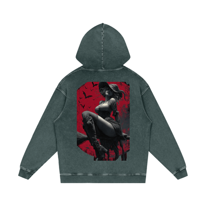 Dimple Season 2 Snow Washed Loose Cotton Hoodie