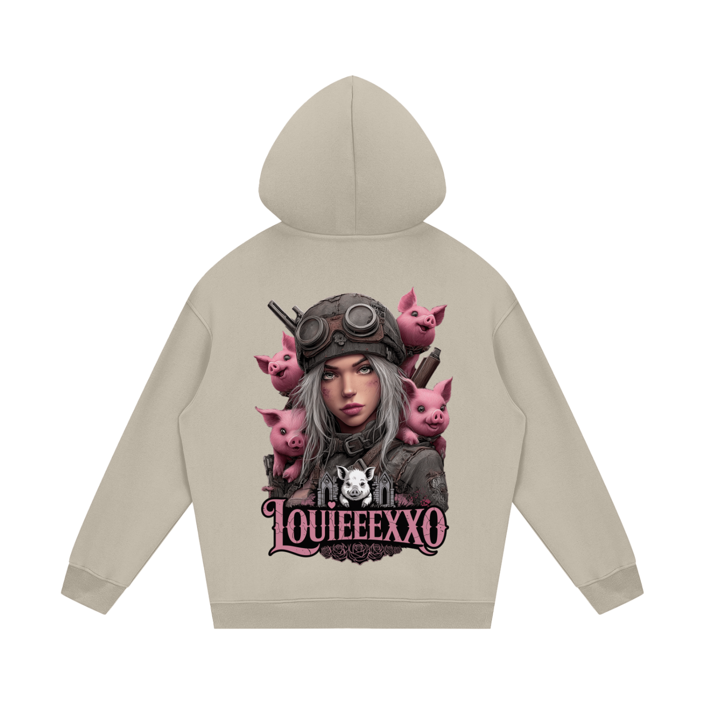 Louieeexxo Streetwear Unisex Fleece Hoodie