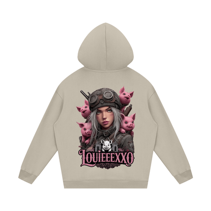 Louieeexxo Streetwear Unisex Fleece Hoodie