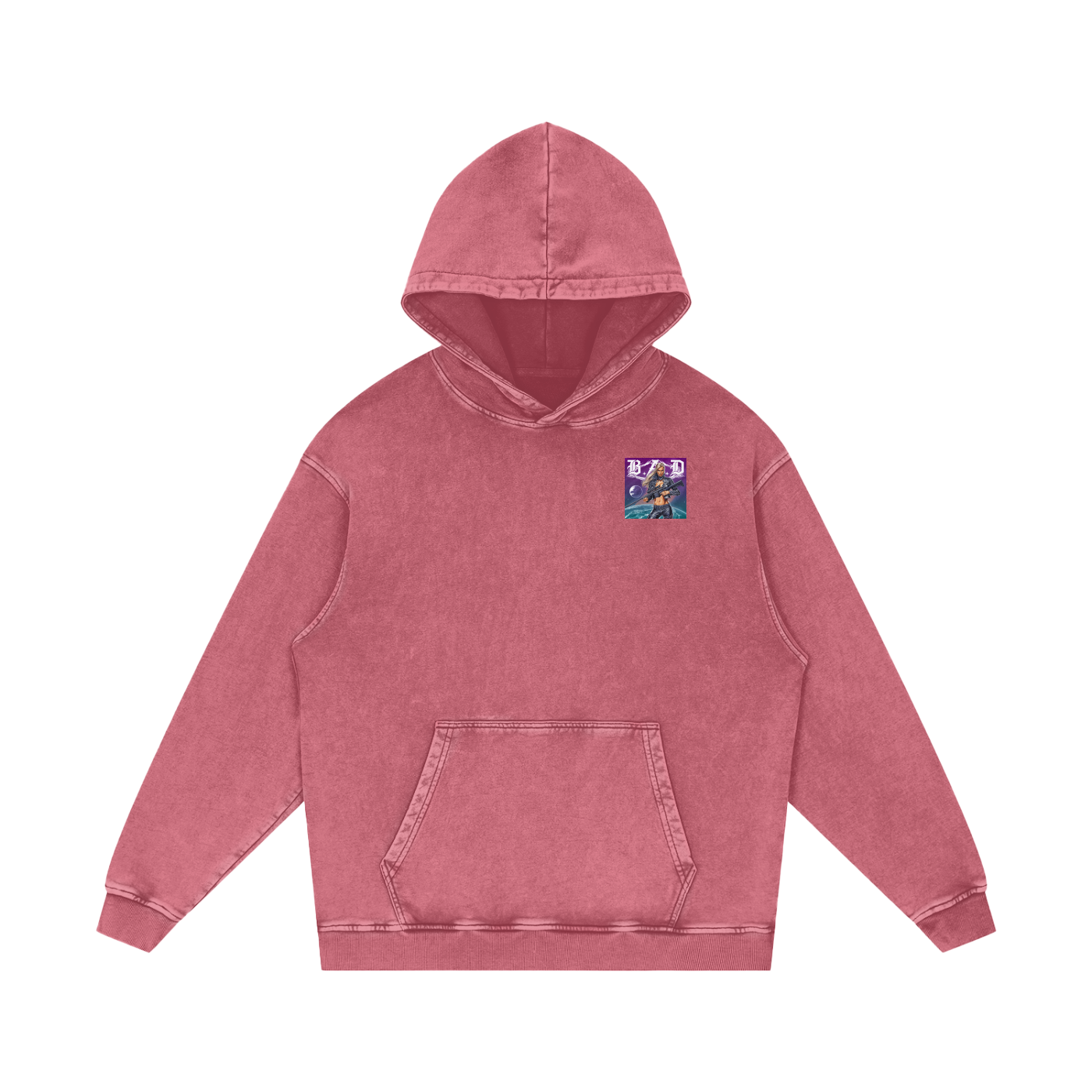 B.A.D. Acid Wash Oversize Hoodie