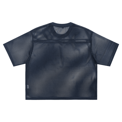 Aonaran 1 OFF See-through Boxy Net T-shirt