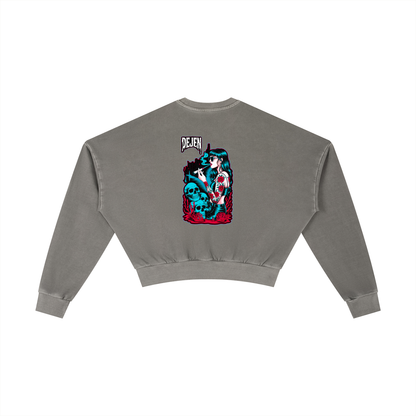 REPACKED Vintage Washed Cropped Sweatshirt