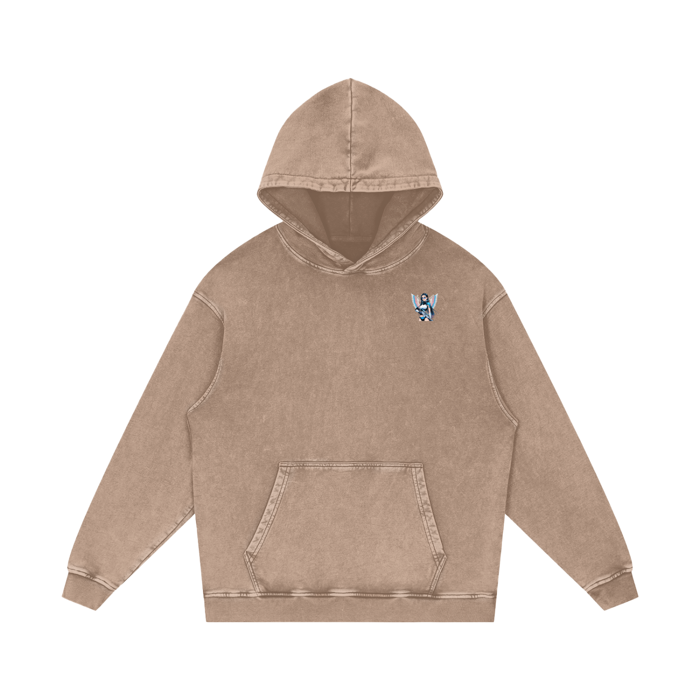 Livy J Acid Wash Oversize Hoodie