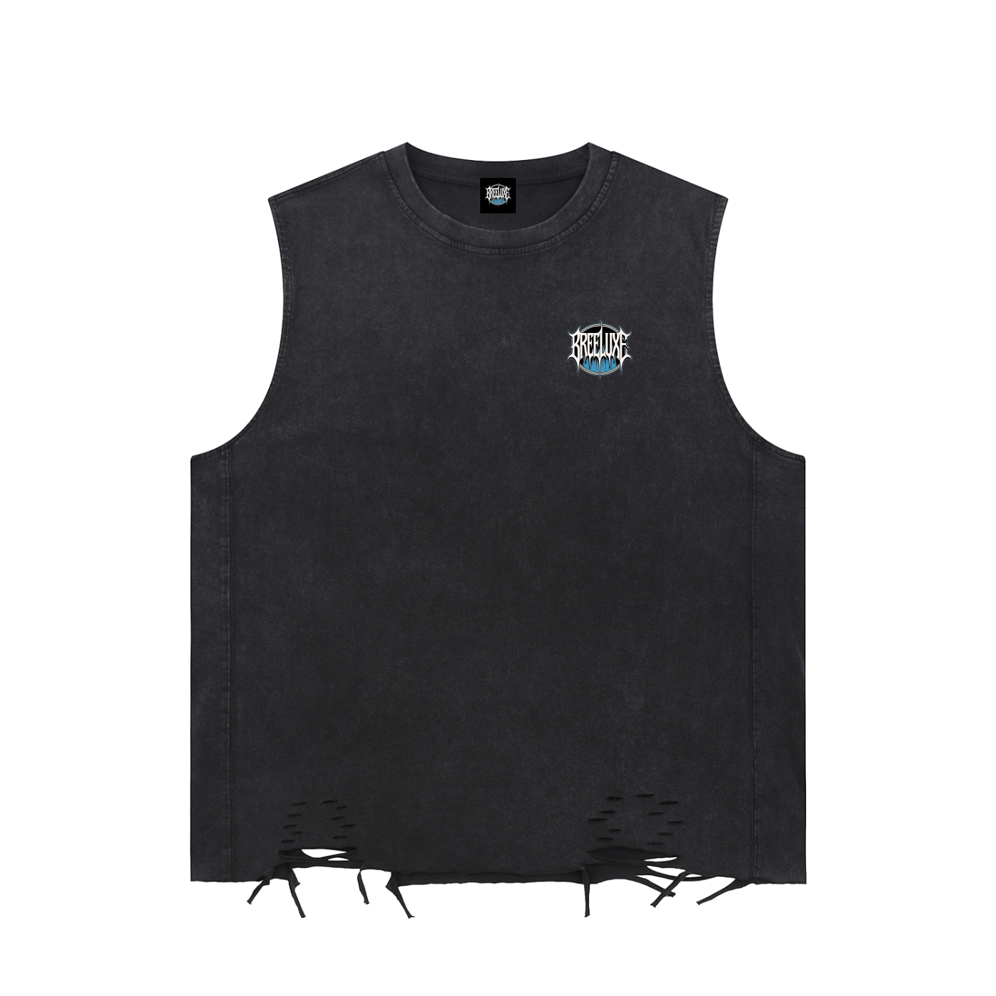 BreeLuxe Season 2 Snow Washed Raw-Hem Tank Top