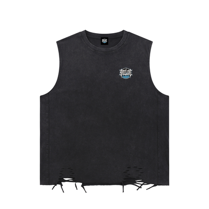 BreeLuxe Season 2 Snow Washed Raw-Hem Tank Top