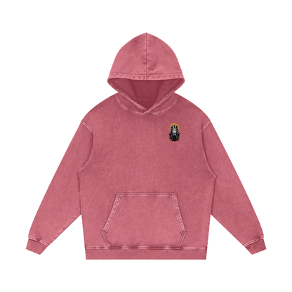 Jesus is King Acid Wash Oversize Hoodie