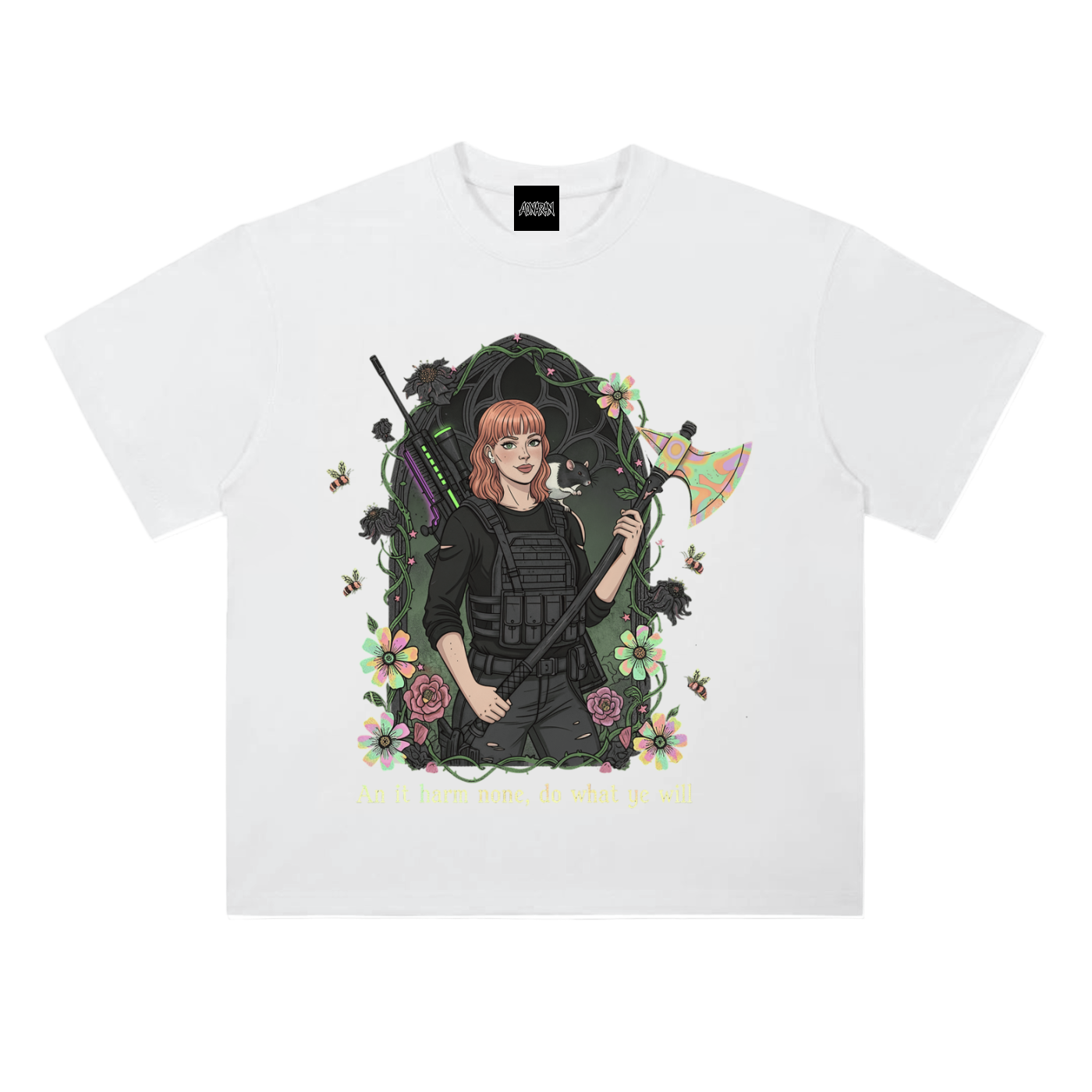 HeyBrontee Heavyweight Drop Shoulder Cotton T-Shirt