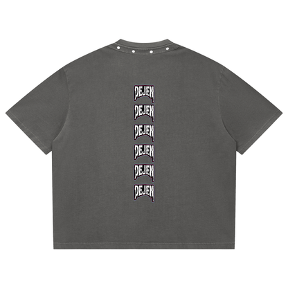 REPACKED Unisex Washed Boxy Studded T-Shirt