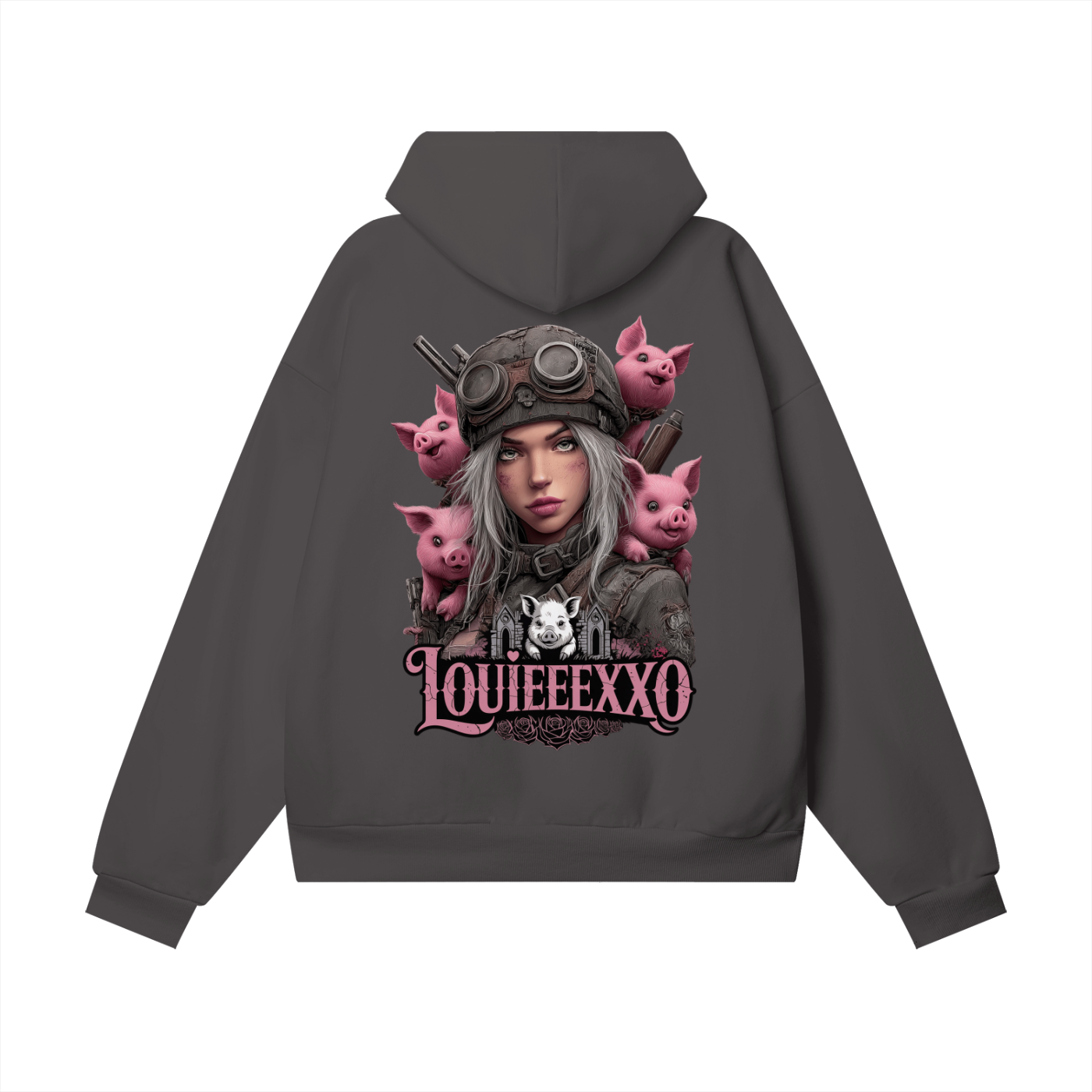 Louieeexxo Heavyweight Hidden Pocket Fleece Hoodie