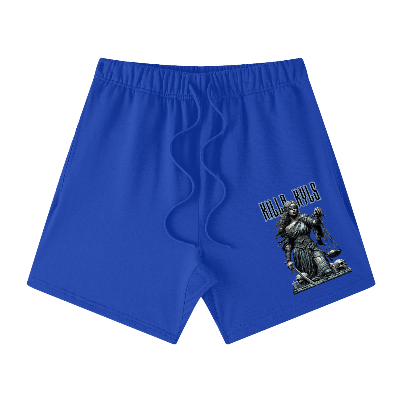 killakyls Unisex Earth Tone Loose Fit Cotton Shorts