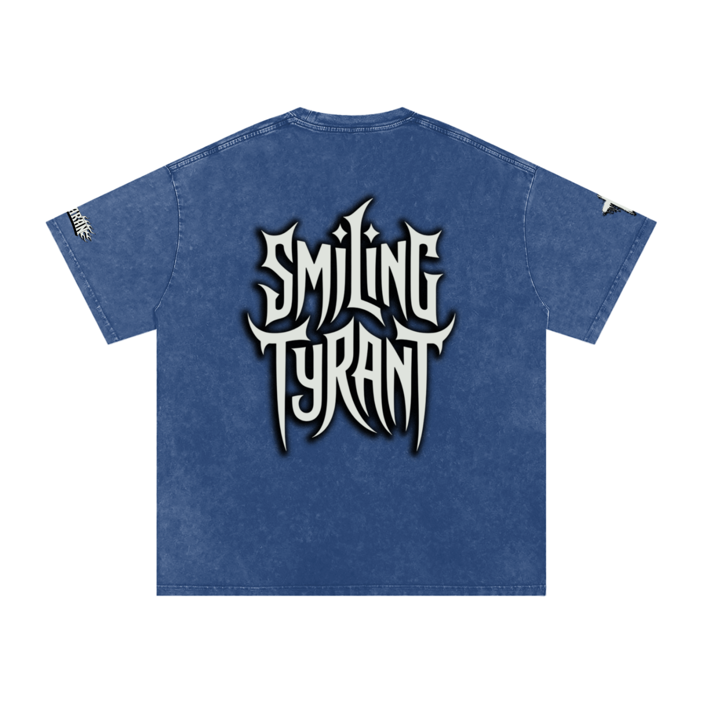Smiling Tyrant Snow Washed Oversized Cotton T-Shirt