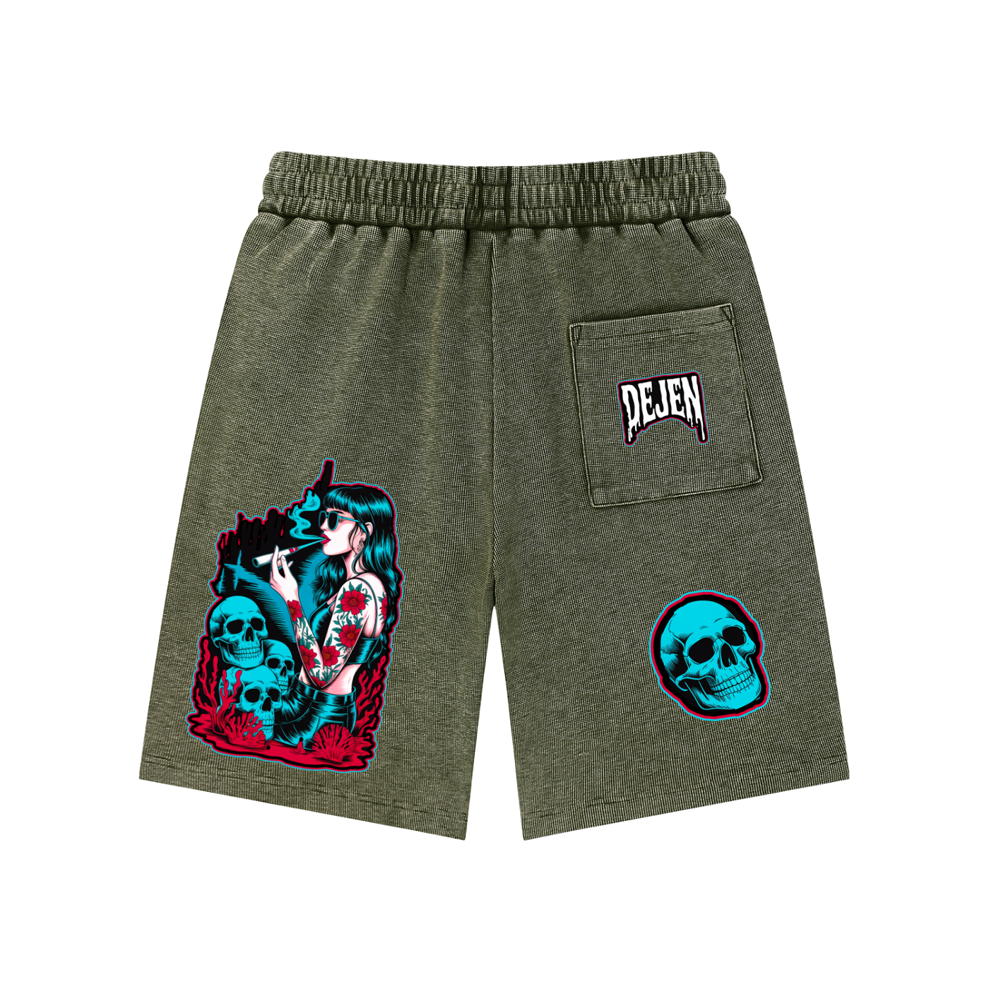 REPACKED Mineral Wash Waffle Knit Shorts