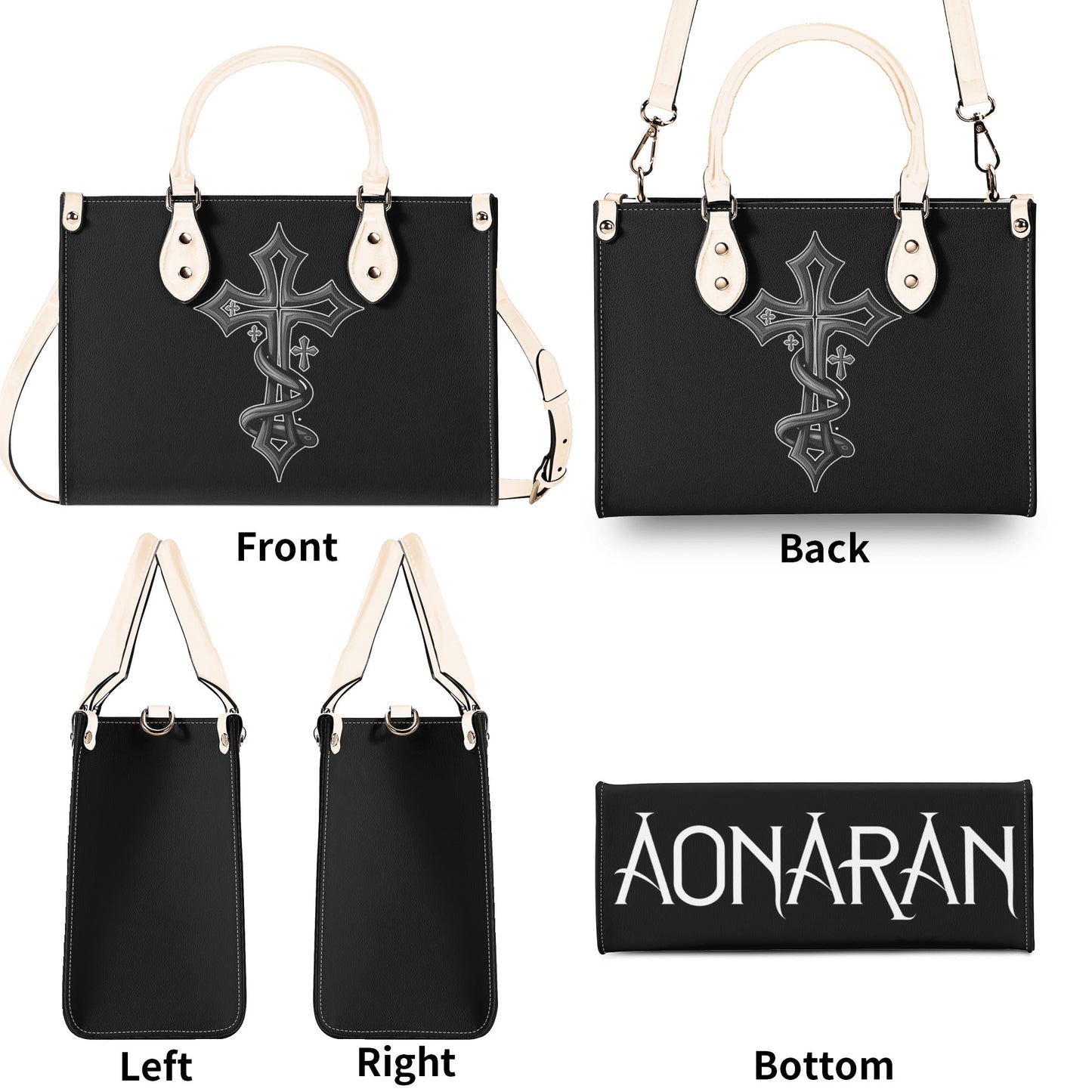 Aonaran Clean Slate Leather Handbag