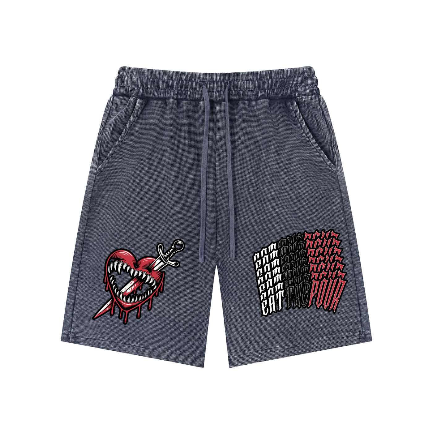 ETP Mineral Wash Waffle Knit Shorts