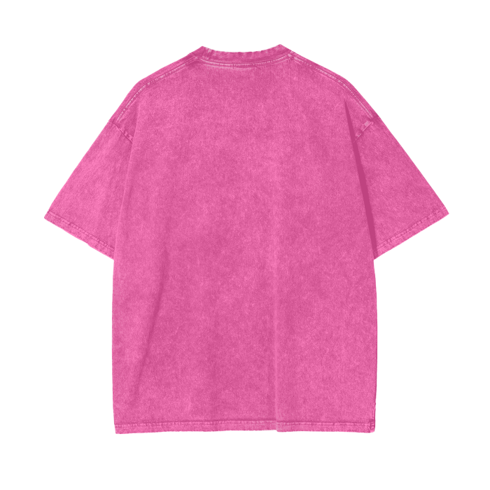 BillyGoat's Social Battery Aonaran Graphic Acid Wash Oversize T-Shirt