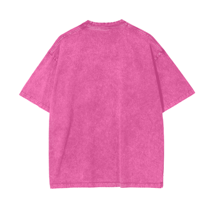 BillyGoat's Social Battery Aonaran Graphic Acid Wash Oversize T-Shirt