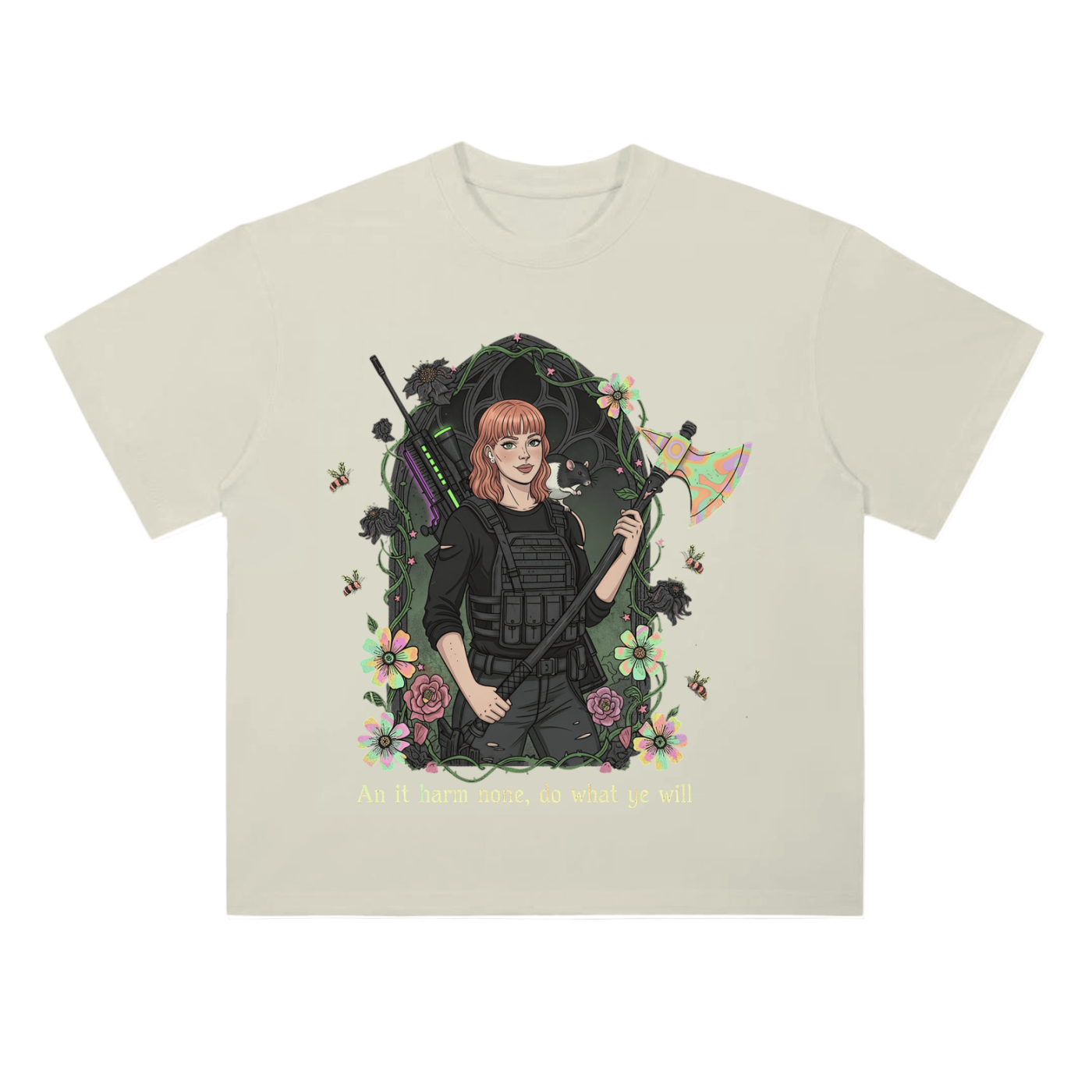 HeyBrontee Heavyweight Drop Shoulder Cotton T-Shirt