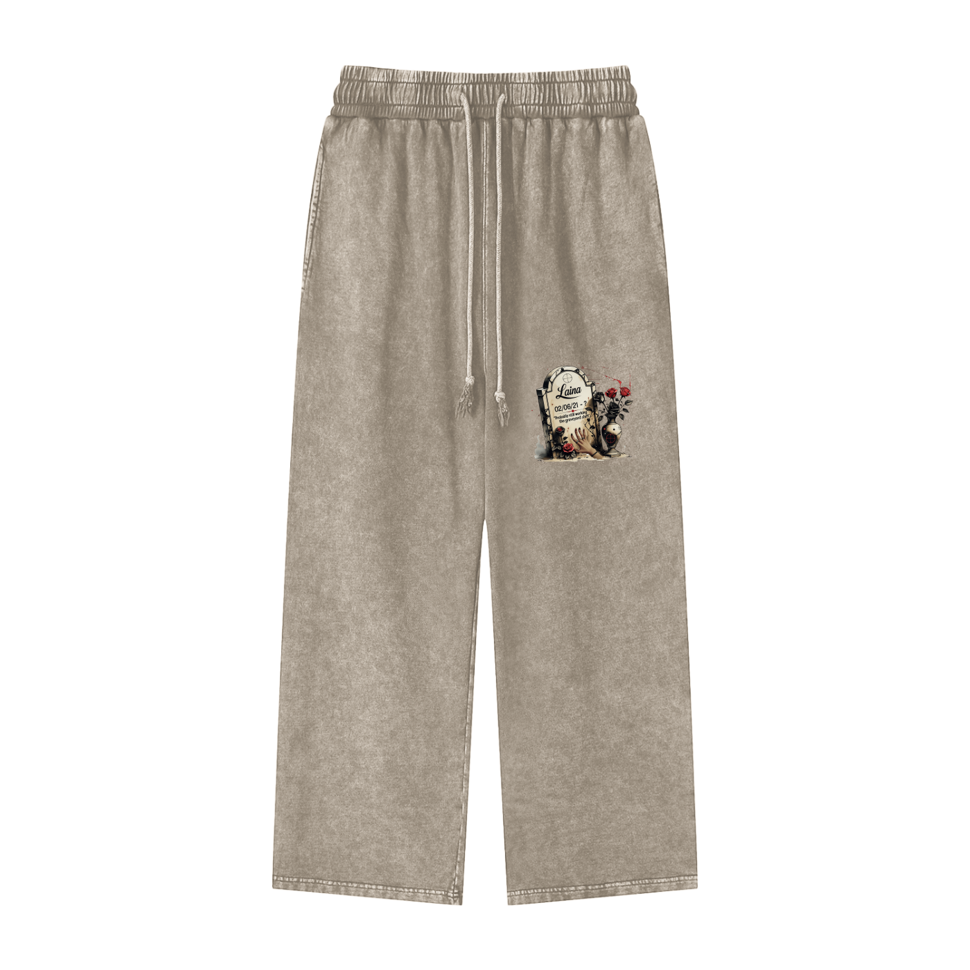 Laina Acid Wash Straight Leg Pants