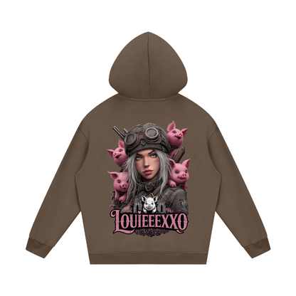 Louieeexxo Streetwear Unisex Fleece Hoodie