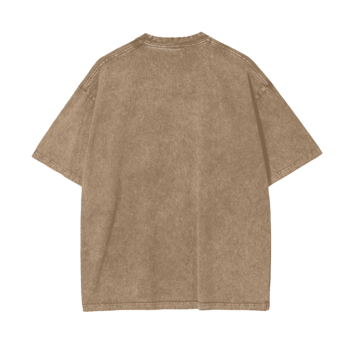 Aonaran Graphic Acid Wash Oversize T-Shirt