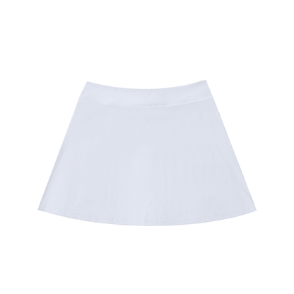 Aonaran Varsity High-Waist Pocketed A-Line Skirt
