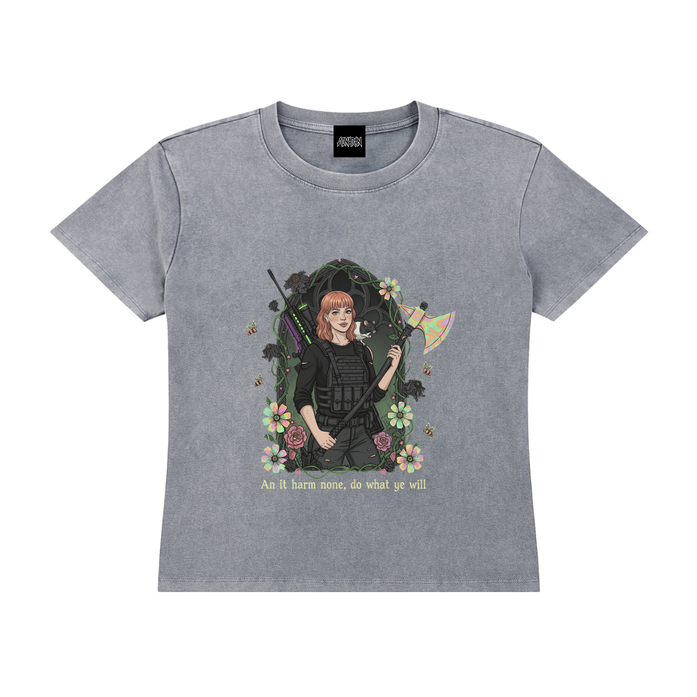 HeyBrontee Vintage Wash Drop Shoulder T-shirt