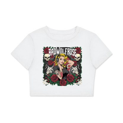 BadWolfRose Fitted Crop Tee