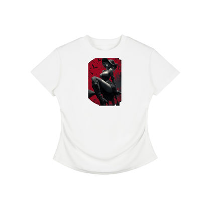 Dimple Season 2 Vintage Washed Bodycon Cotton T-Shirt