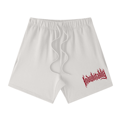 Mellaae Unisex Earth Tone Loose Fit Cotton Shorts