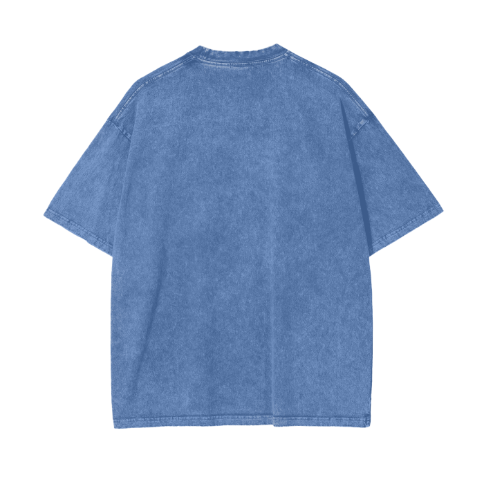 BillyGoat's Social Battery Aonaran Graphic Acid Wash Oversize T-Shirt