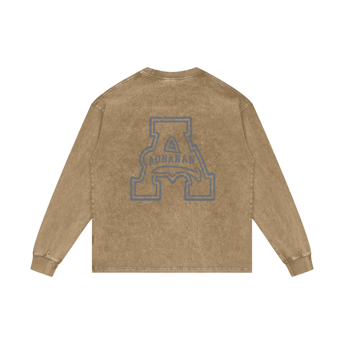 Aonaran Elementals Acid Wash Oversize Long Sleeve T-Shirt
