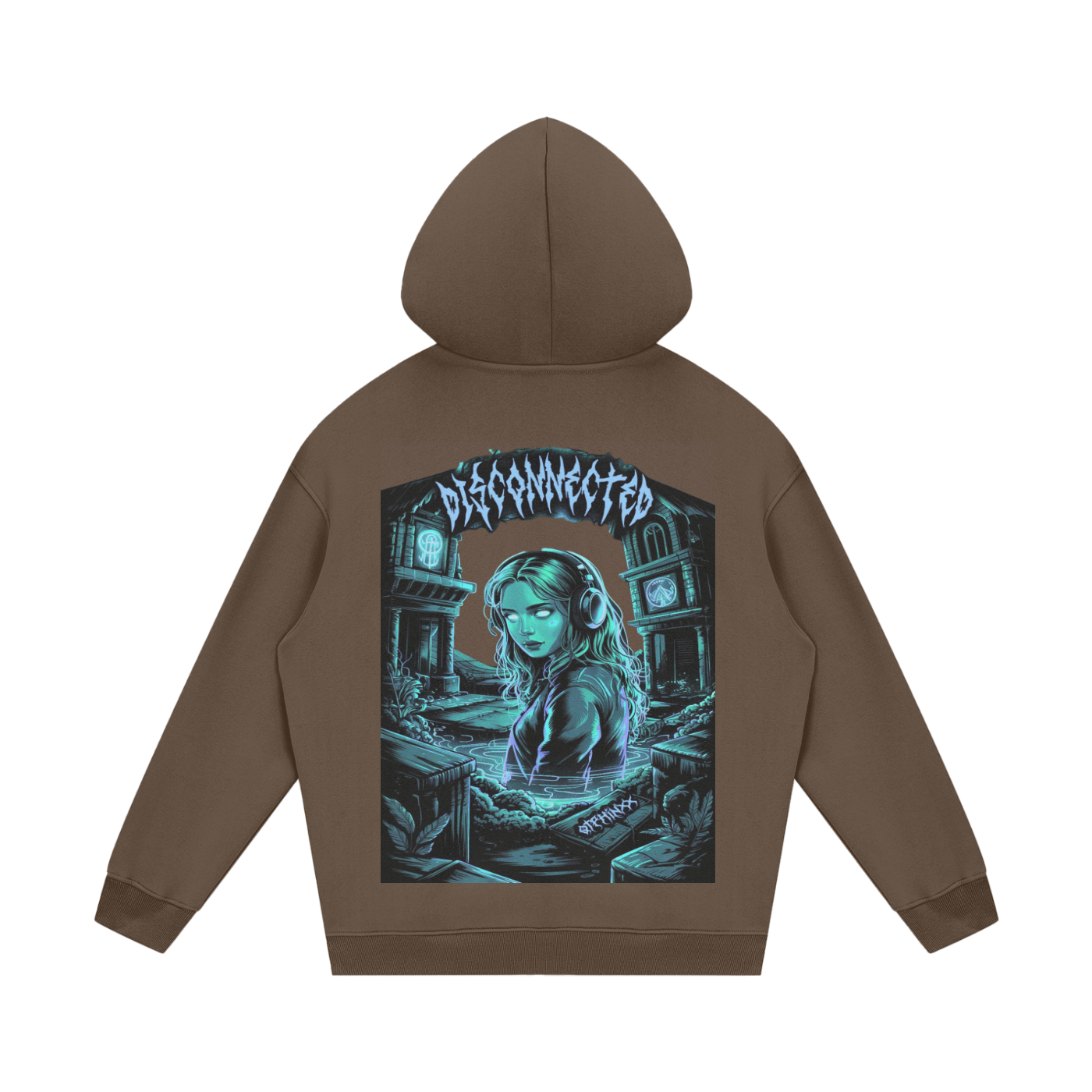 Disconnected Streetwear Unisex Fleece Hoodie