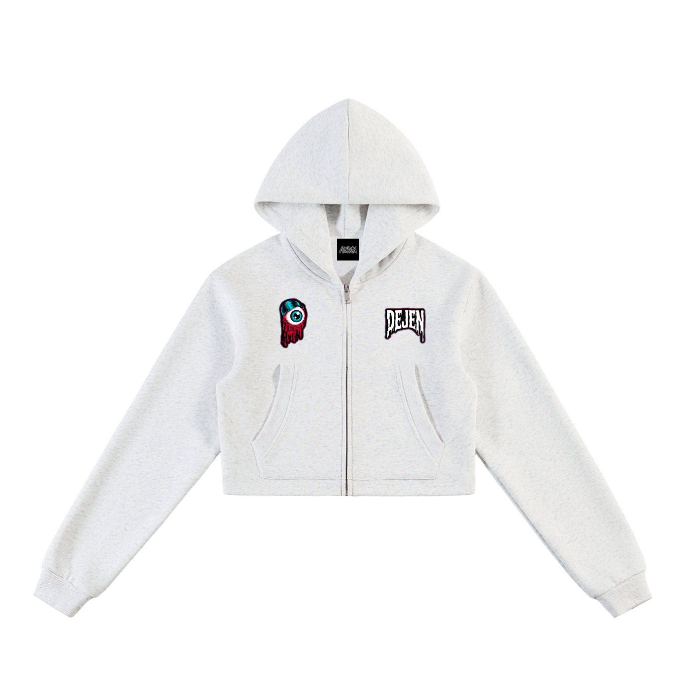 REPACKED Essential Cropped Zip-Up Hoodie