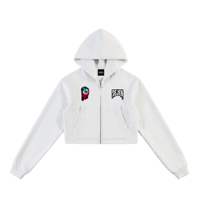 REPACKED Essential Cropped Zip-Up Hoodie
