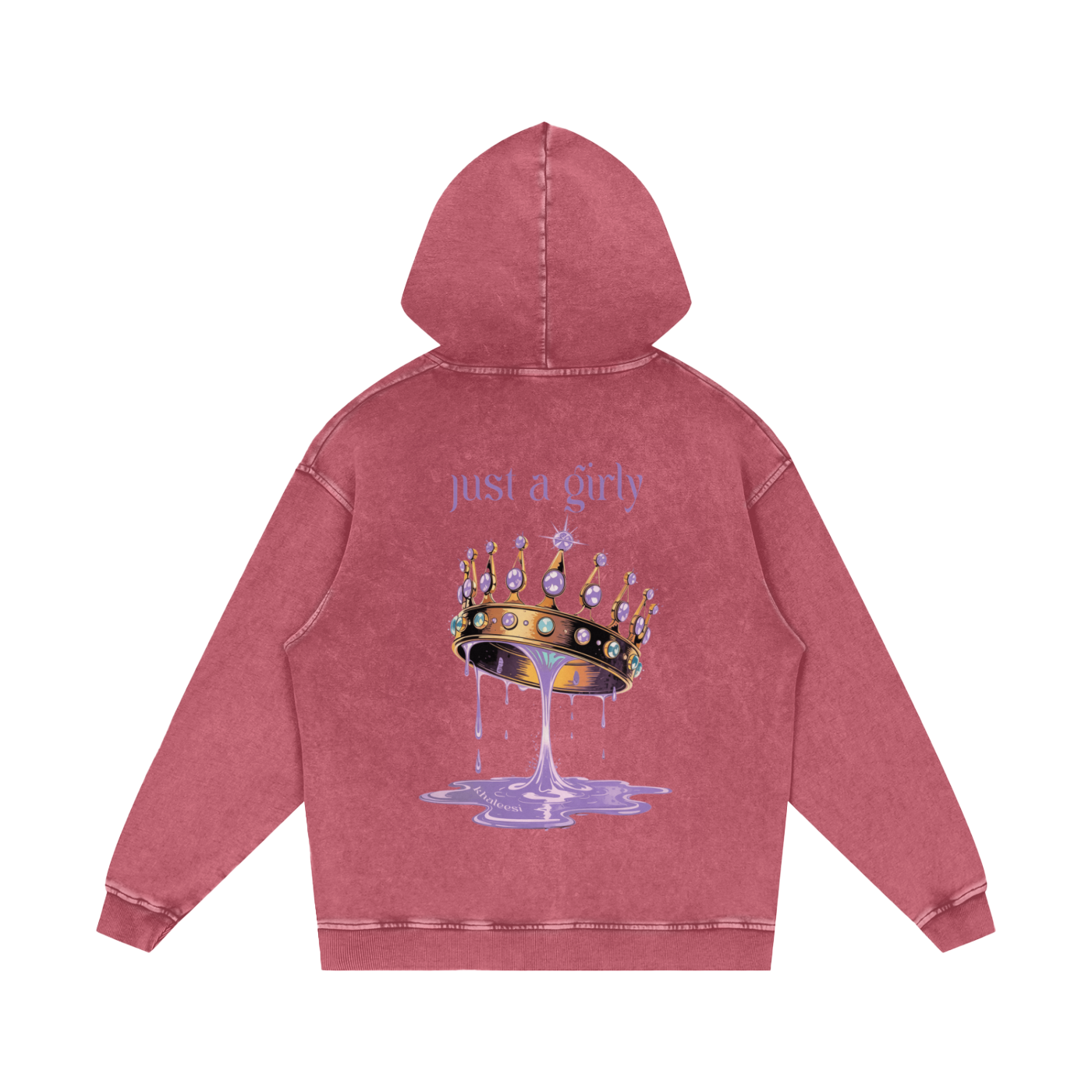 Khaleesi Acid Wash Oversize Hoodie