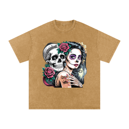 QueenSteph Acid Wash Oversize T-Shirt