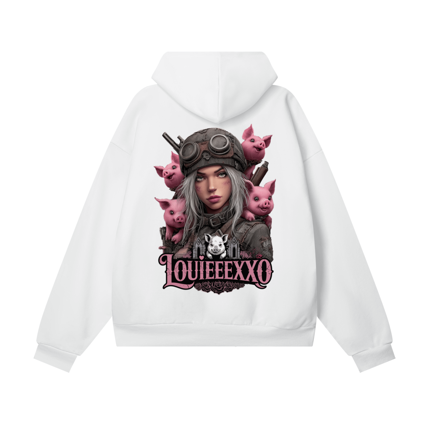 Louieeexxo Heavyweight Hidden Pocket Fleece Hoodie