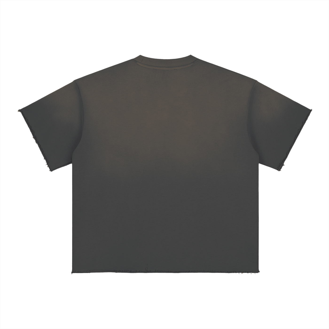 Aonaran 1 OFF Sun Fade Raw Edge T-Shirt