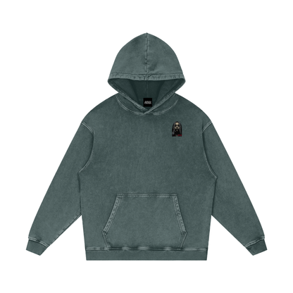 Mellaae Snow Washed Loose Cotton Hoodie