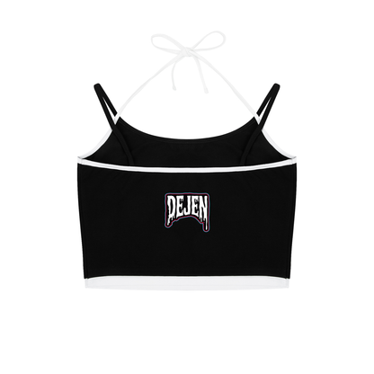 REPACKED Contrast Binding Halter Tank Top