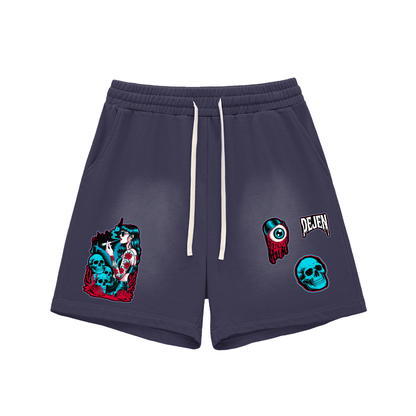 REPACKED Sun Fade Raw Edge Cotton Shorts