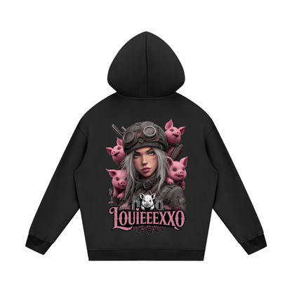 Louieeexxo Streetwear Unisex Fleece Hoodie