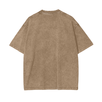 BillyGoat's Social Battery Aonaran Graphic Acid Wash Oversize T-Shirt